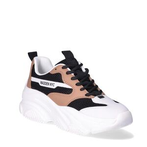 Madden NYC Dad Sneaker size 9.5 color black nude NWT